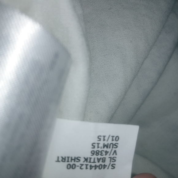 Banana Republic 4 Batik Sleeveless Cotton Button Down Front Collared Shirt Dress - Picture 8 of 9